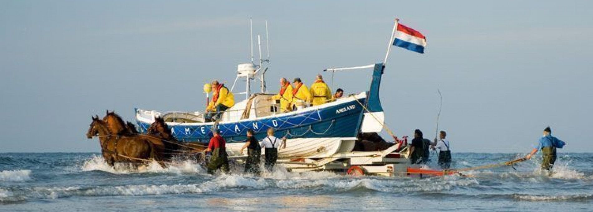Demonstration horse-drawn rescue boat - Tourist Information Centre