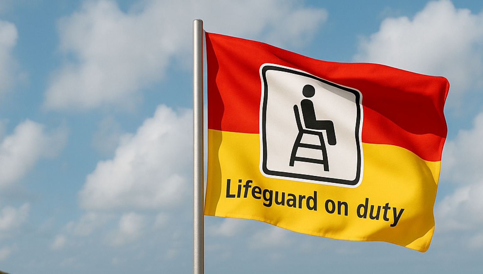 Rood-gele vlag - VVV Ameland