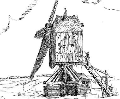 An image of a post mill - Tourist Information 