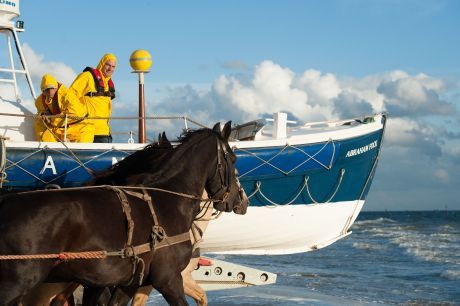 Demonstration horse-drawn rescue boat - Tourist Information Centre 