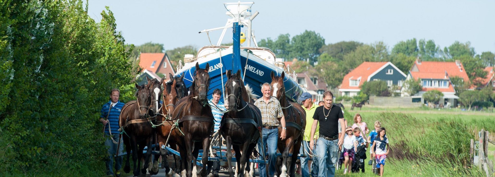 Demonstration horse-drawn rescue boat - Tourist Information